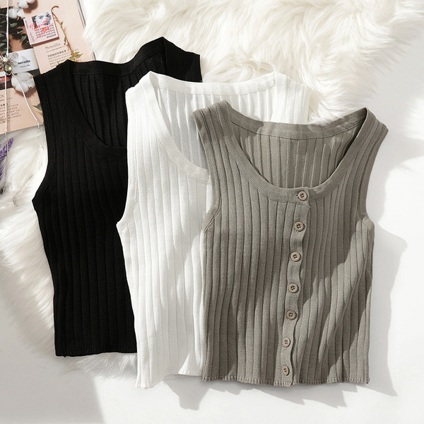 Női felső három színben, gombokkal