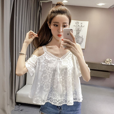 Női csipke felső két színben - széles modell