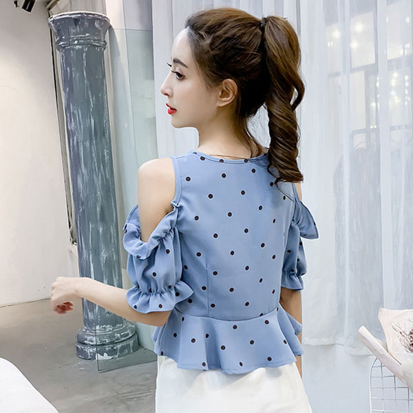 Bluză de damă modernă în mai multe culori de puncte