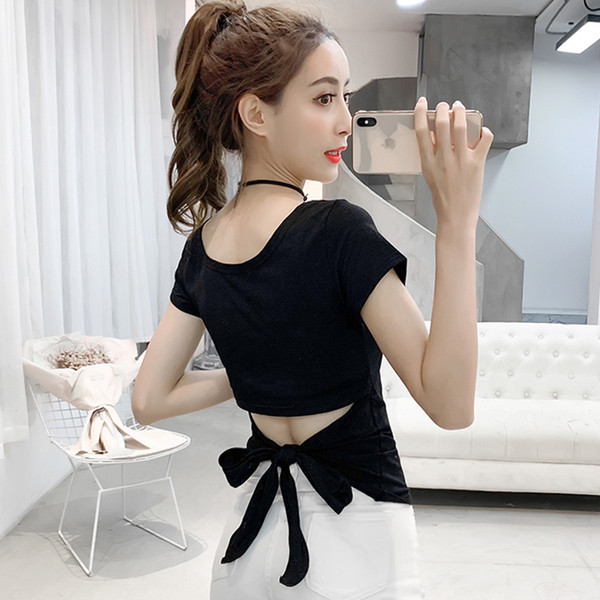 Bluză de damă modernă cu spate spectaculos în mai multe culori