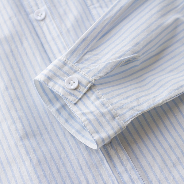 Cămașă modernă de damă cu dungi în două culori