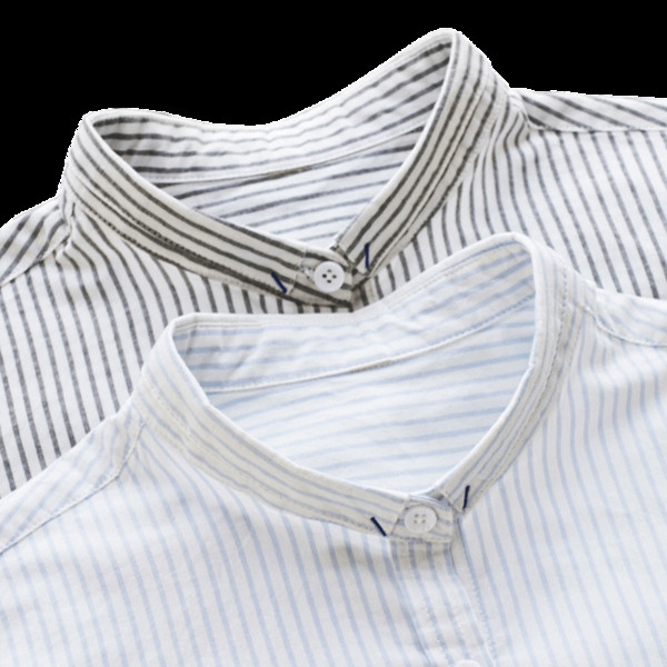 Cămașă modernă de damă cu dungi în două culori