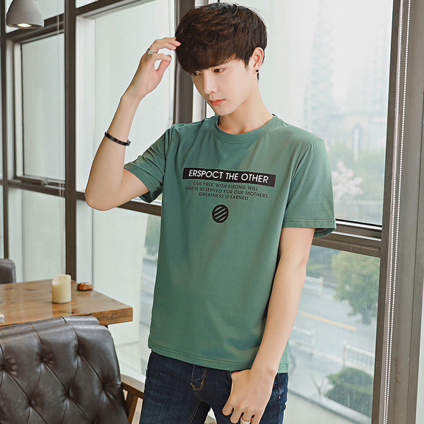 Modern férfi póló három színben feliratokkal