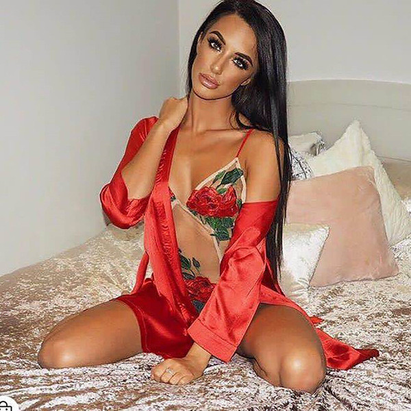 Corp de dama transparent cu motive florale in negru si bej