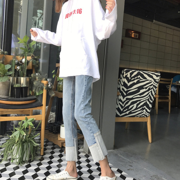 Modern női farmer magas derékkal, kék színben