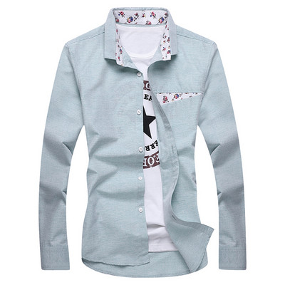 Cămașă elegantă pentru bărbați, cu mâneci lungi, în trei culori