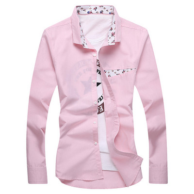 Cămașă elegantă pentru bărbați, cu mâneci lungi, în trei culori