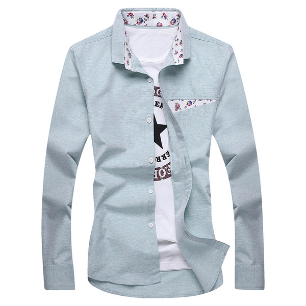 Cămașă elegantă pentru bărbați, cu mâneci lungi, în trei culori
