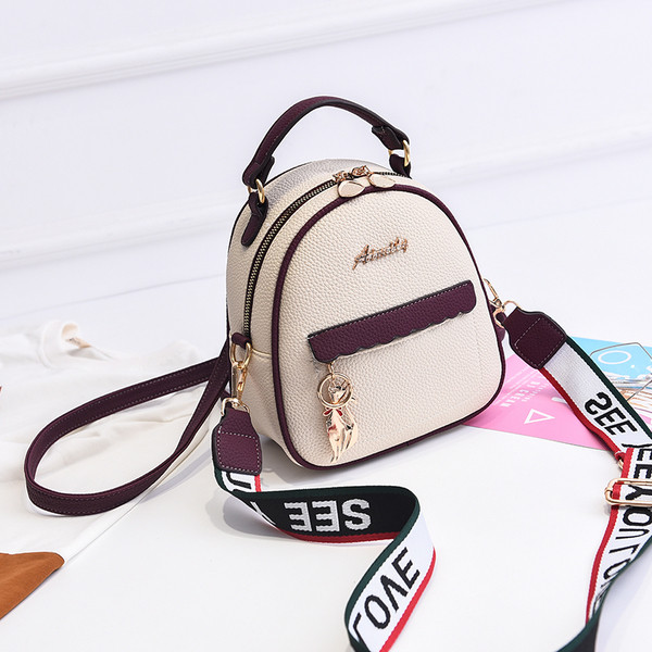 Rucsac de damă de zi cu zi cu mâner de umăr în mai multe culori