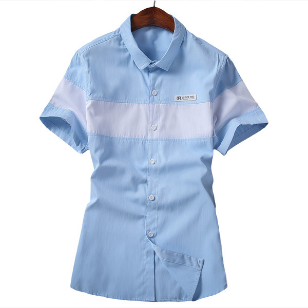 Férfi ing rövid ujjal és emblémával három színben