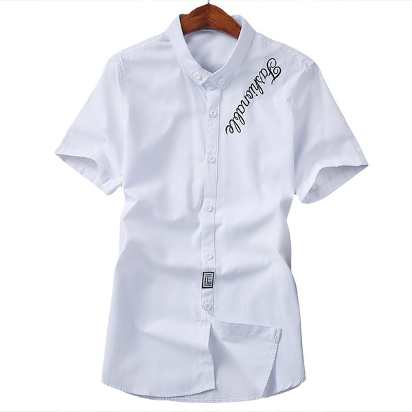 Cămașă pentru bărbați de ultimă generație cu inscripție și emblemă în două culori