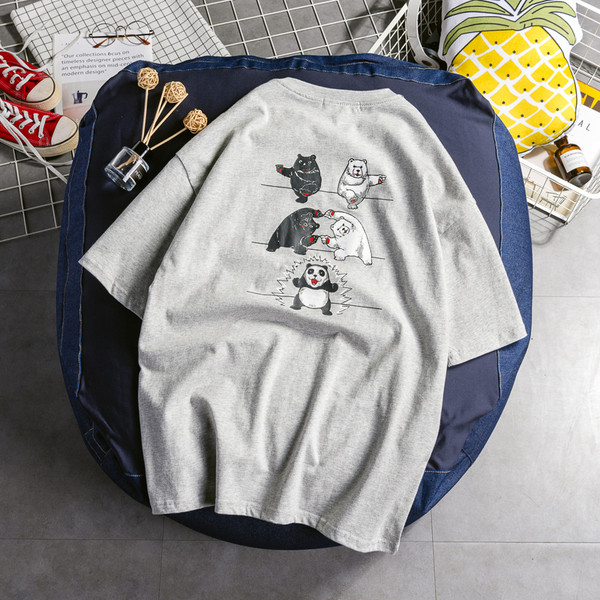 Tricou bărbați cu mâneci scurte și aplicație - trei culori