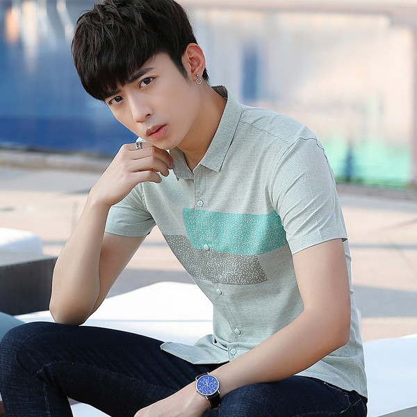 Cămașă modernă pentru bărbați model Slim în două culori