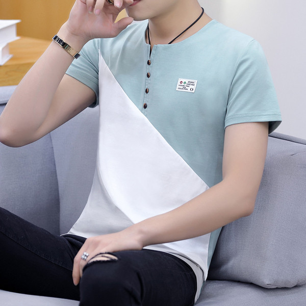 Aktuális férfi póló gombokkal és emblémával három színben