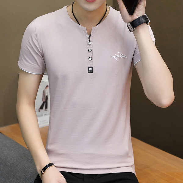 Alkalmi férfi póló gombokkal, három színben