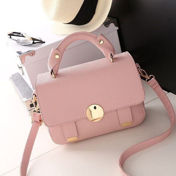 Modern női táska rövid és hosszú füllel, két színben, öko bőrből