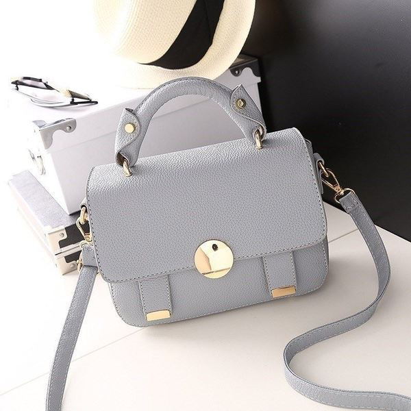 Modern női táska rövid és hosszú füllel, két színben, öko bőrből