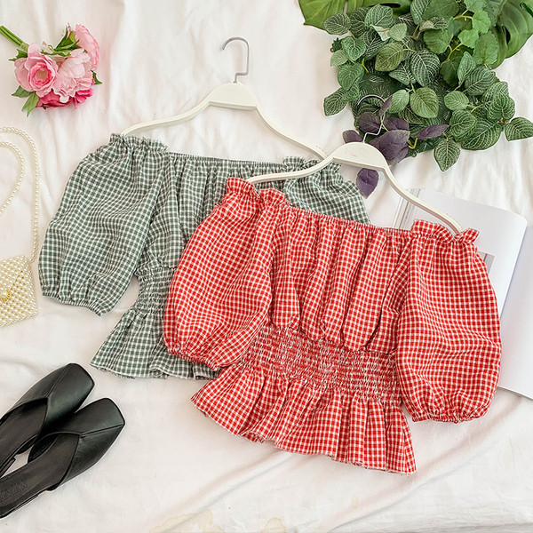 Cămașă de damă cu mâneci căzute în mai multe culori