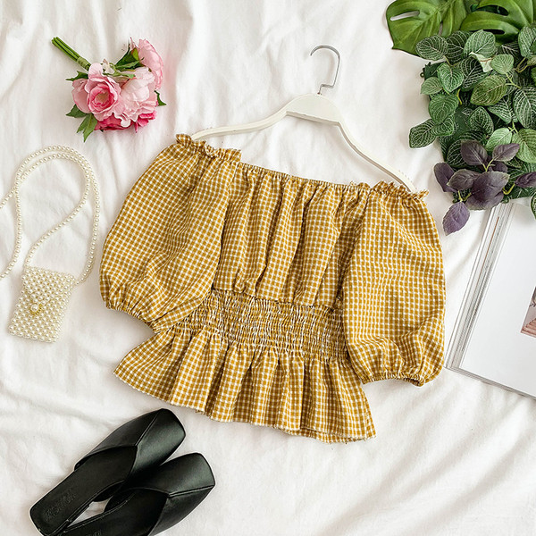 Cămașă de damă cu mâneci căzute în mai multe culori