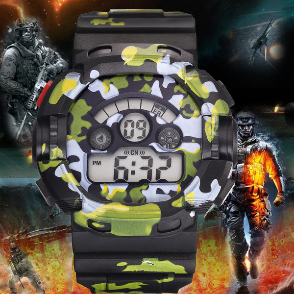 Ceas de bărbați rezistent la apă cu curea din silicon și culori diferite