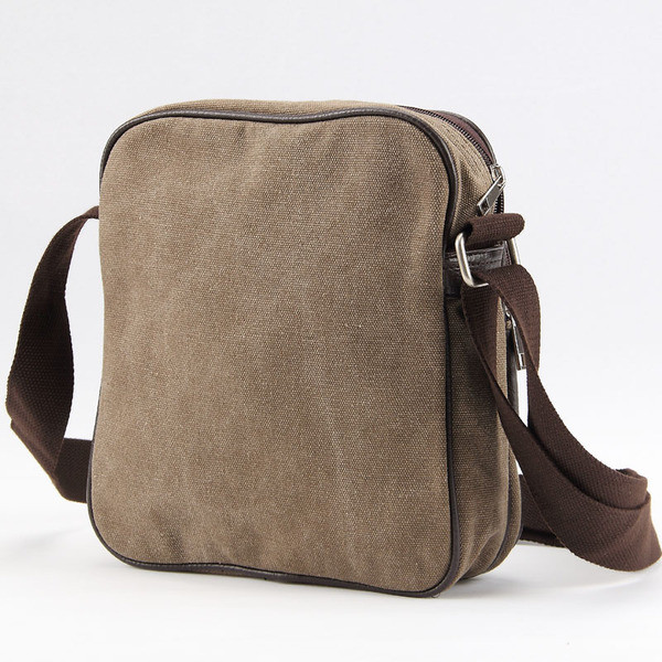 Geanta barbateasca moderna cu fermoar in doua culori