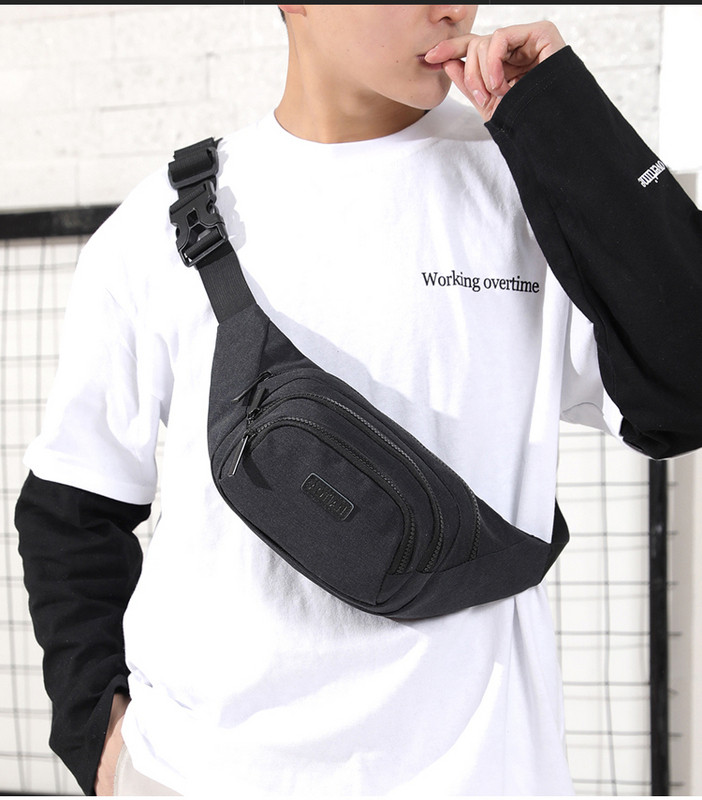 Modern férfi táska három színben emblémával