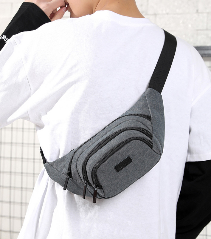 Modern férfi táska három színben emblémával