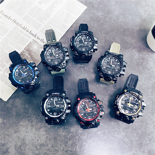 Férfi sportóra gumi szíjjal pár óra alatt