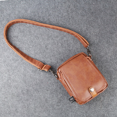 Öko bőrből készült férfi kistáska három színben