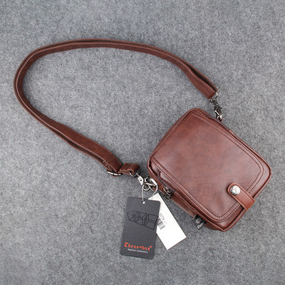 Öko bőrből készült férfi kistáska három színben