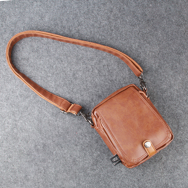 Öko bőrből készült férfi kistáska három színben