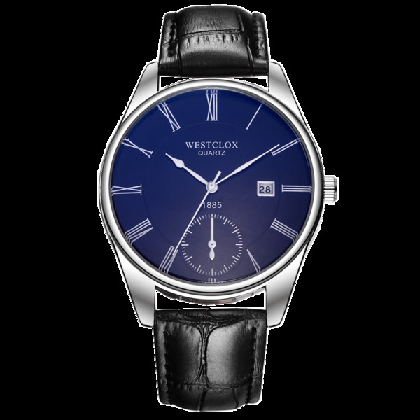 Stílusos férfi karóra bőr szíjjal, különböző színekben