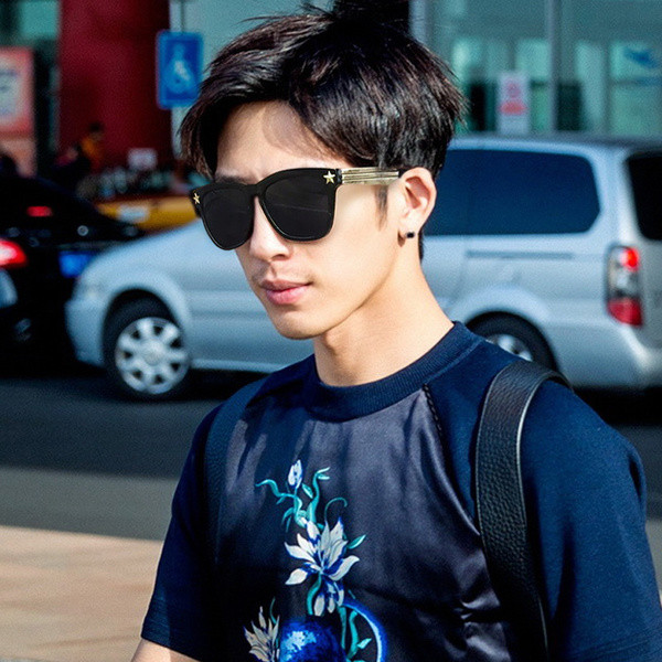 Ochelari de soare casual pentru bărbați în negru