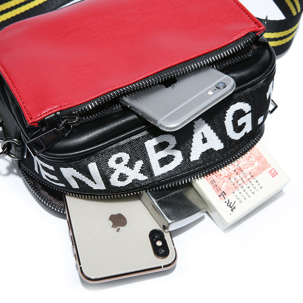 Μοντέρνα δερμάτινη τσάντα ανδρών σε τρία χρώματα