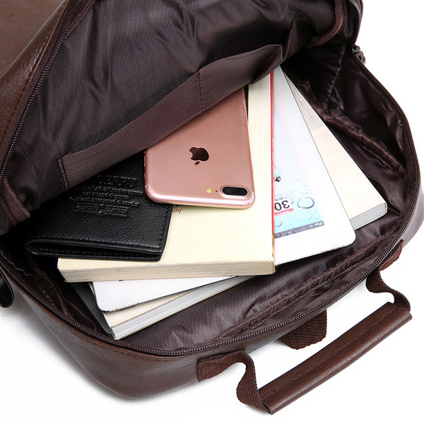 Rucsac modern pentru bărbați în negru și maro