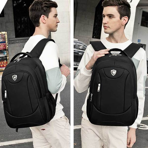 Rucsac modern pentru bărbați în negru în mai multe modele