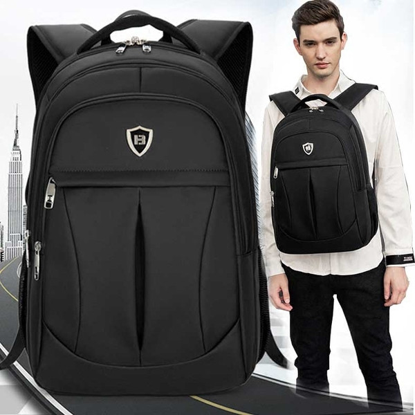 Rucsac modern pentru bărbați în negru în mai multe modele