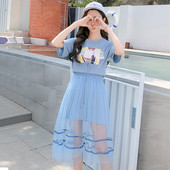 Új modell női ruha rátéttel több színben