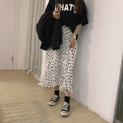 Női szoknya két színben, mintával