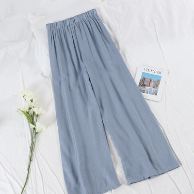 Pantaloni de dama moderni model lat cu talie inalta