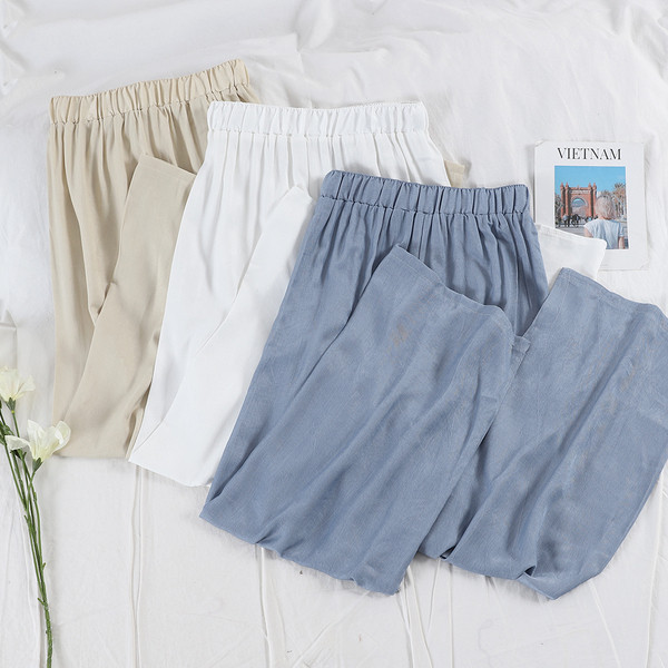 Pantaloni de dama moderni model lat cu talie inalta