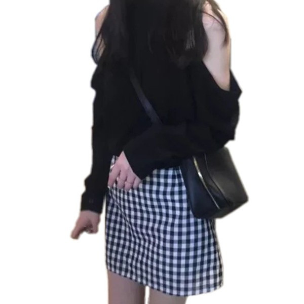 Fusta de dama moderna in carouri