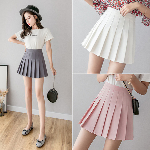 Fusta plisata dama actuala in mai multe culori