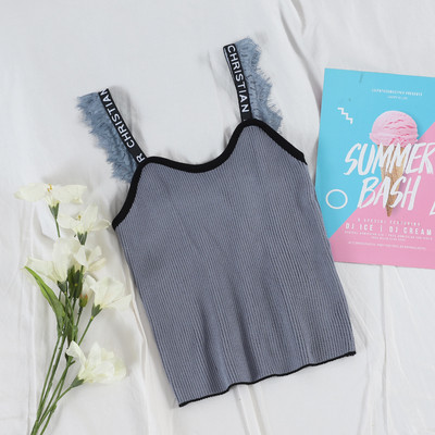 Napi női felső, több színben felirattal és csipkével