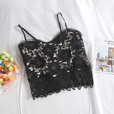 Vékony pántos női csipke felső több színben