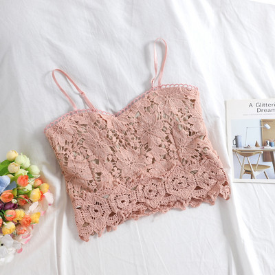 Vékony pántos női csipke felső több színben