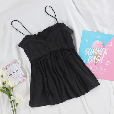 Stílusos női felső több színben, vékony pántokkal