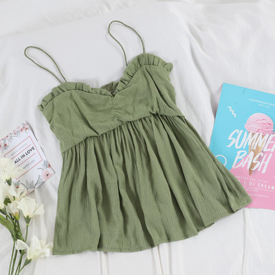 Stílusos női felső több színben, vékony pántokkal