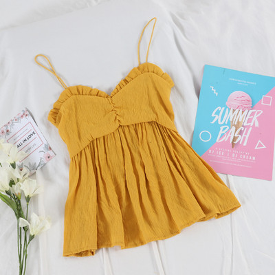 Stílusos női felső több színben, vékony pántokkal