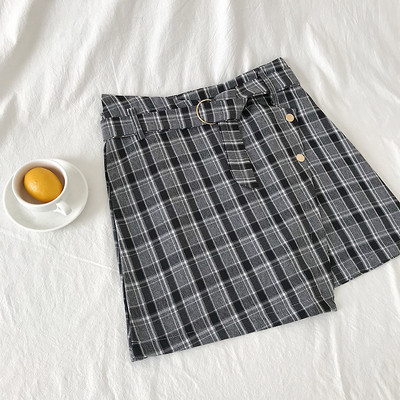 Női kockás szoknya transzferrel több színben